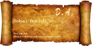 Dobai Adrián névjegykártya